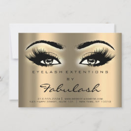 Invitación Lash Extensión Instrucciones de Aftercare Sepia Go