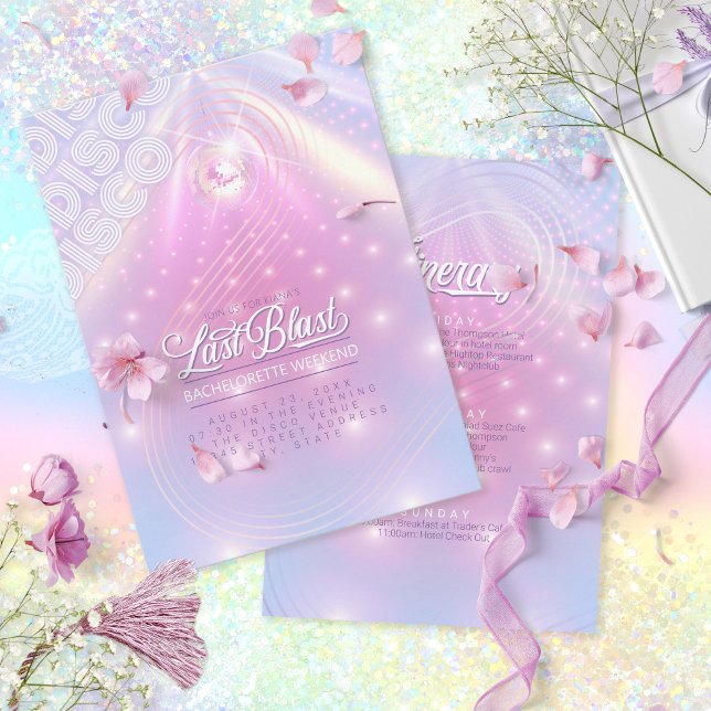Invitación Last Blast Disco Bachelorette Weekend ID928 (Subido por el creador)