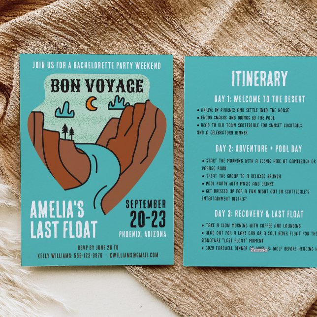 Invitación Last Float Bachelorette Party Weekend Invitation (Subido por el creador)