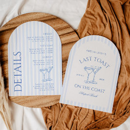 Invitación Last Toast On The Coast Bachelorette Weekend