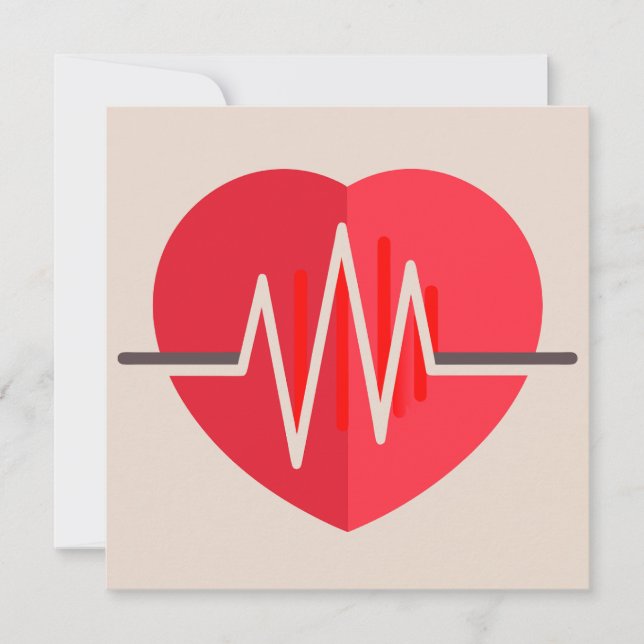 Invitación Latidos de gradiente (Anverso)