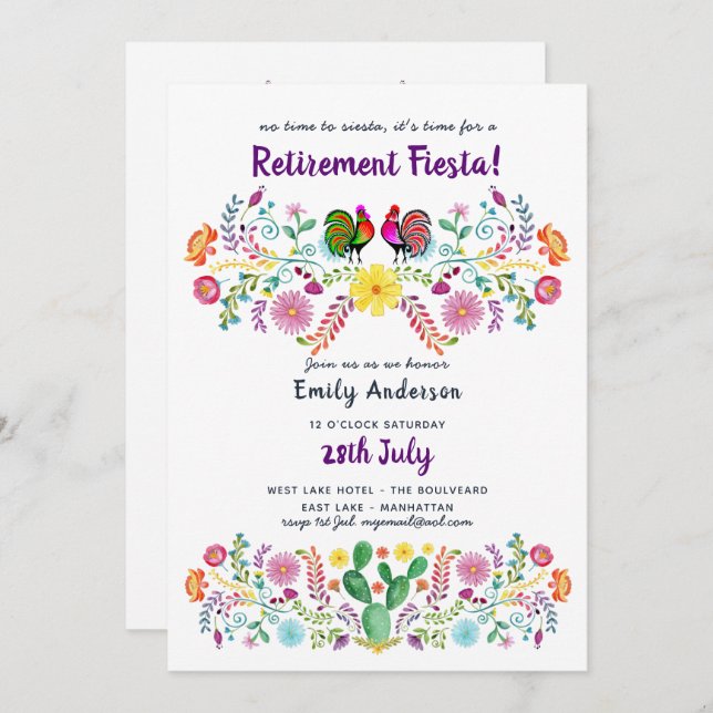 Invitación Lauren (Anverso / Reverso)