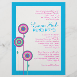 Invitación Lauren Nicole Personalizado sin código de vestimen