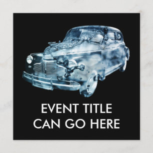 Invitación lavado de coches doble exposición
