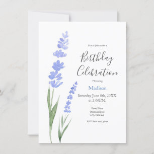 Invitación Lavanda acuarela