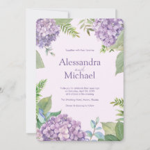 Lavanda acuática Hydrangea Fern deja Boda