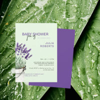 Lavanda acuática y Baby Shower de fábrica