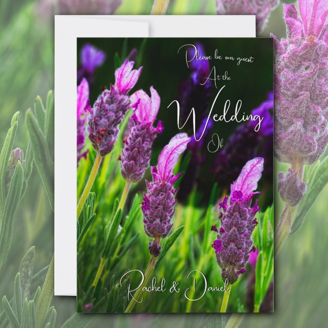 Invitación Lavanda, amor y devoción, Boda (Subido por el creador)