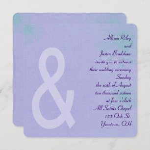 Invitación Lavanda contemporánea