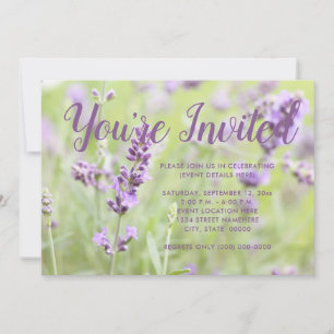 Invitación Lavanda en Flor
