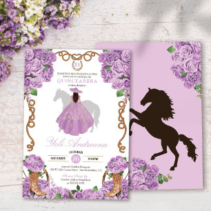 Invitación Lavanda ligera Charra Vestidos Occidental Quincean
