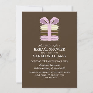 Invitación Lavanda Macarons Bridal Shower