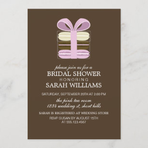 Invitación Lavanda Macarons Bridal Shower