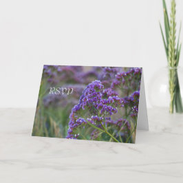Invitación Lavanda por el océano RSVP