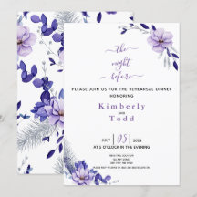 Lavanda violeta y plateada ensayo floral Cena I