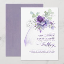 Lavanda y Boda Boho moderno elegante plateado