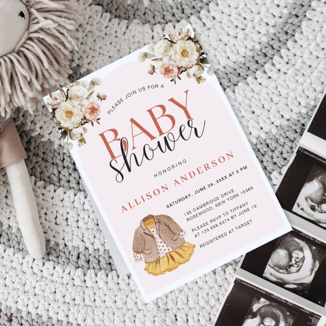 Invitación Lavandería Boho de Baby Shower (Subido por el creador)