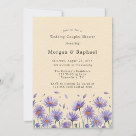 Invitación Lavender Bloom Flores Silvestres Bodas Ducha Parej
