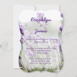 Invitación Lavender Bohemian Wedding Invitation Bracket