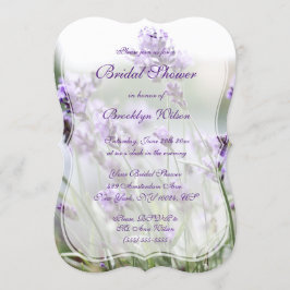 Invitación Lavender Bohemira ducha de novia invita a corchete