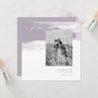 Lavender Bride Photo Square Bridal Shower