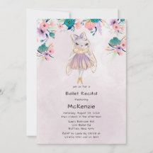 Lavender Bunny Rabbit Ballerina Ballet Recital