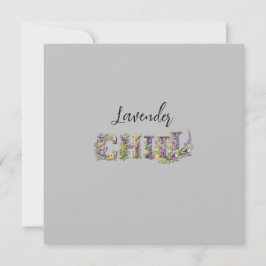 Invitación Lavender Chill