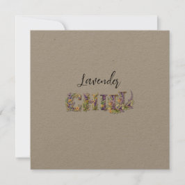 Invitación Lavender Chill