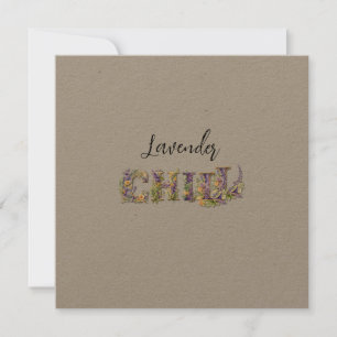 Invitación Lavender Chill