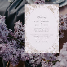 Lavender Chinoiserie Boda elegante