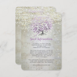 Invitación Lavender Fairytale Lights and Stars Boda