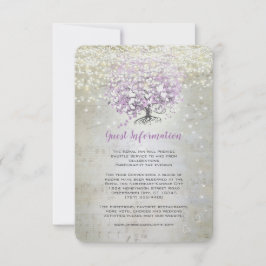 Invitación Lavender Fairytale Lights and Stars Boda
