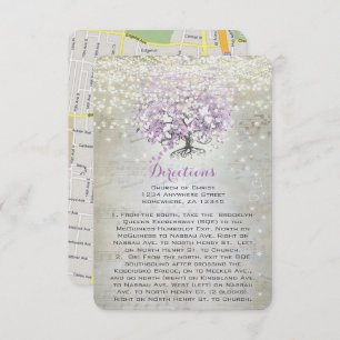 Invitación Lavender Fairytale Luces Estrellas Boda Gabinete