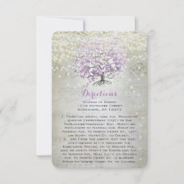Invitación Lavender Fairytale Luces Estrellas Boda Gabinete