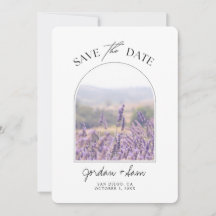 Lavender Field Boda Lavender Save the Date