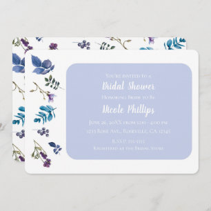 Invitación Lavender Lilac Purple Iris Spring Moda Floral