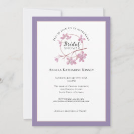 Invitación Lavender Lilac rosa Blossom Bridal Shower