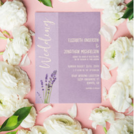 Invitación Lavender Love Boda