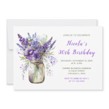 Lavender Mason Jar Birthday Party