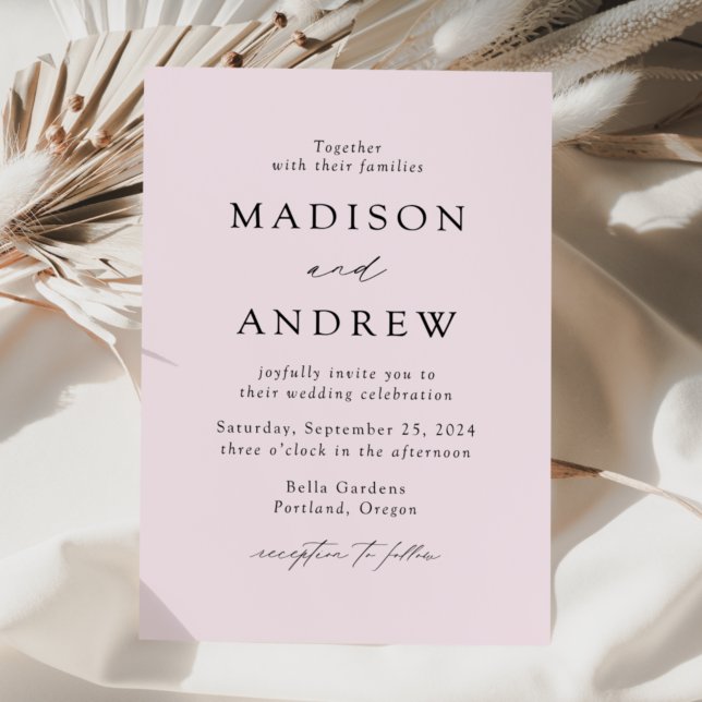 Invitación Lavender Purple Modern Elegance Boda (Subido por el creador)