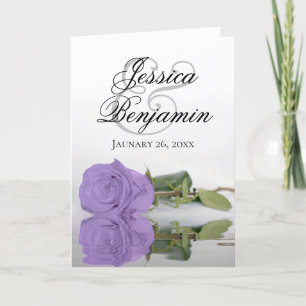 Invitación Lavender Rosa Purple  Clásico Romántico Boda de fo