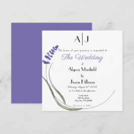 Invitación Lavender Wedding invitation