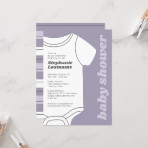 Invitación Lavender Whimsical Género Neutral Baby Shower