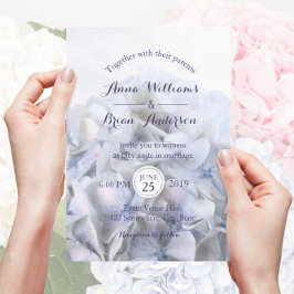 Invitación ©Lavender White Hydrangea Wedting