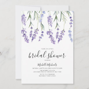 Invitación Lavender Wildflower Bridal Shower