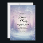 Invitación  Lavender Winter Snowfall Serenade Restaurante<br><div class="desc">Celebre con estilo con este diseño de invitación elegante que presenta tonos suaves de lavanda, nevada delicada y un fondo invernal soñador. Perfecto para fiestas navideñas, cumpleaños, baby showers y más, esta plantilla versátil establece un tono elegante para cualquier reunión estacional. Tarjetas de respuesta, tarjetas de inclusión y sobres coincidentes...</div>