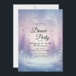 Invitación  Lavender Winter Snowfall Serenade Restaurante<br><div class="desc">Celebre con estilo con este diseño de invitación elegante que presenta tonos suaves de lavanda, nevadas delicadas y un fondo invernal soñador. Perfecto para fiestas navideñas, cumpleaños, baby showers y más, esta plantilla versátil establece un tono elegante para cualquier reunión estacional. Las tarjetas de respuesta, las tarjetas de inclusión y...</div>