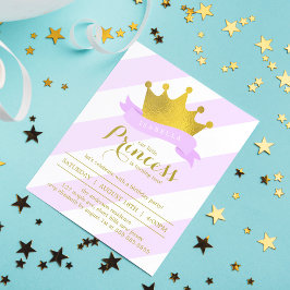 Invitación Lavender y la fiesta de cumpleaños de la Princesa