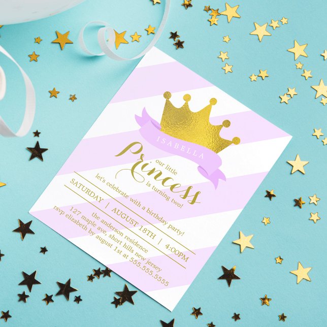 Invitación Lavender y la fiesta de cumpleaños de la Princesa  (Subido por el creador)