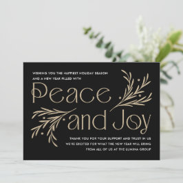 Invitación Lavish Soirée Editable Color Holiday Card